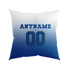 Custom Football Throw Pillow for Men Women Boy Gift Printed Your Personalized Name Number Navy&White&Blue