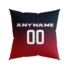 Custom Football Throw Pillow for Men Women Boy Gift Printed Your Personalized Name Number Navy&Red&White