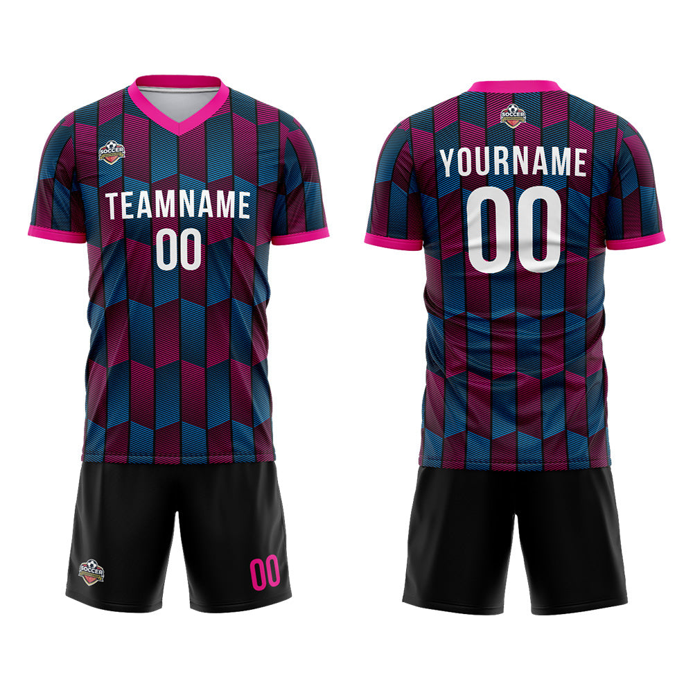 Custom Soccer Jersey Print Personalized Short Sleeve Shirts Uniform for Men Women Boy