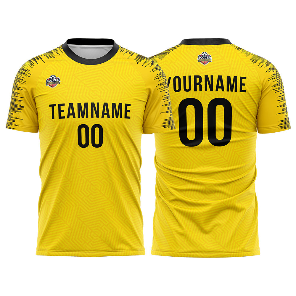 Custom Soccer Jersey Print Personalized Short Sleeve Shirts Uniform for Men Women Boy