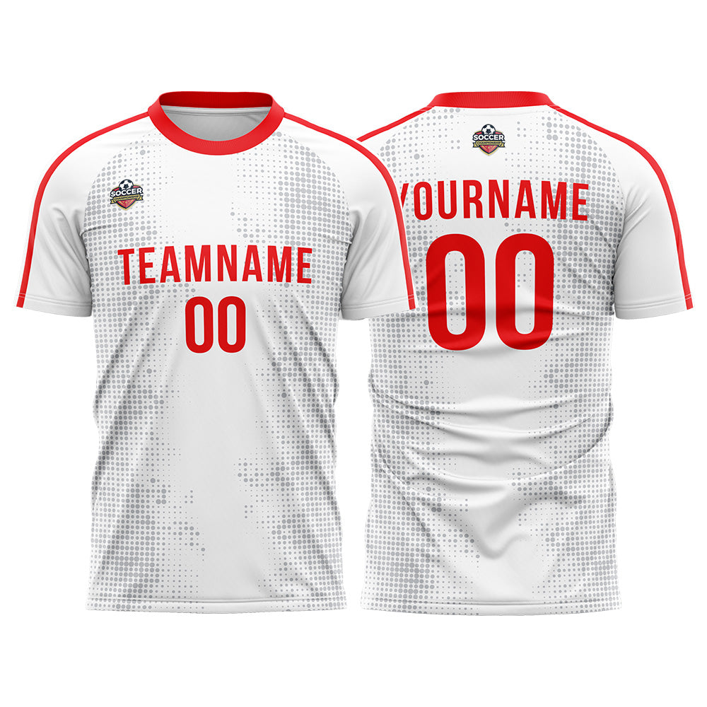 Custom Soccer Jersey Print Personalized Short Sleeve Shirts Uniform for Men Women Boy