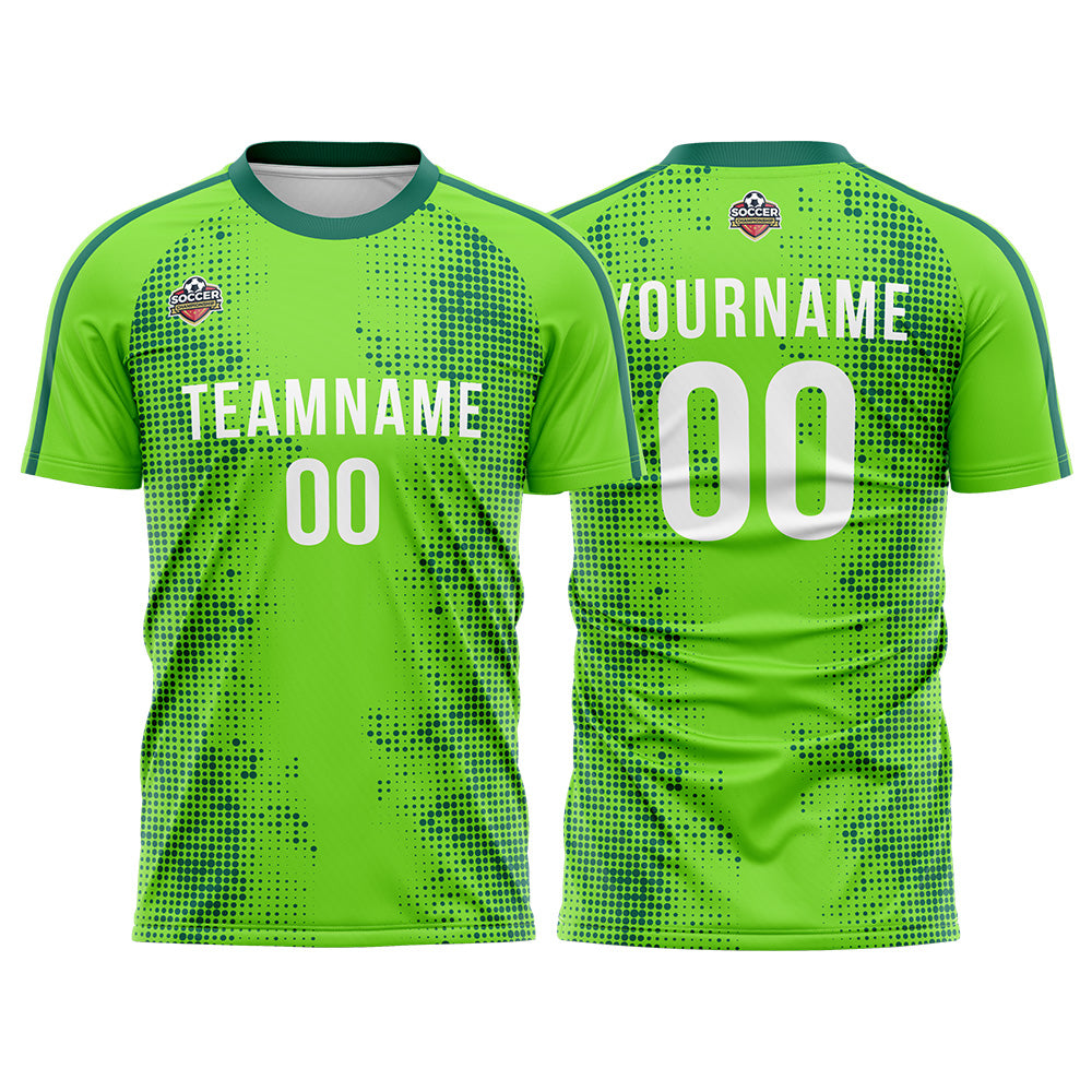 Custom Soccer Jersey Print Personalized Short Sleeve Shirts Uniform for Men Women Boy