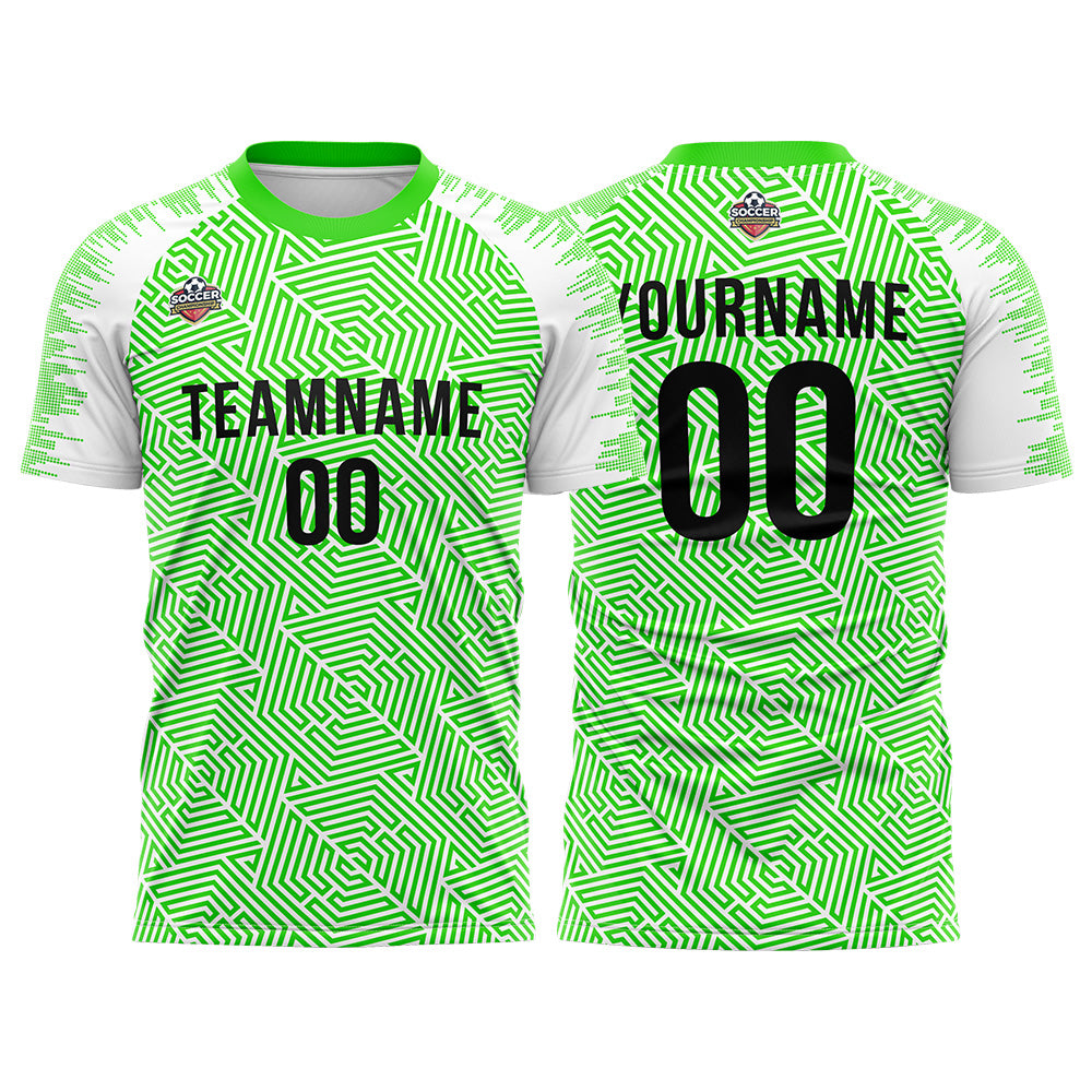 Custom Soccer Jersey Print Personalized Short Sleeve Shirts Uniform for Men Women Boy