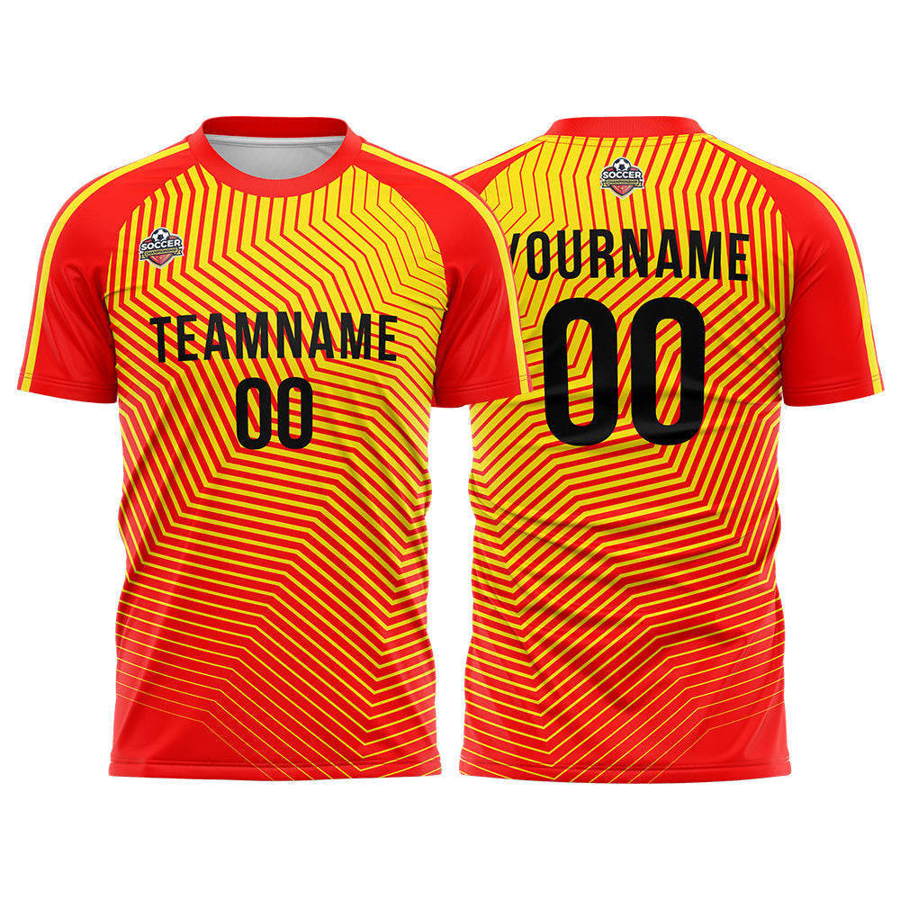 Custom Soccer Jersey Print Personalized Short Sleeve Shirts Uniform for Men Women Boy