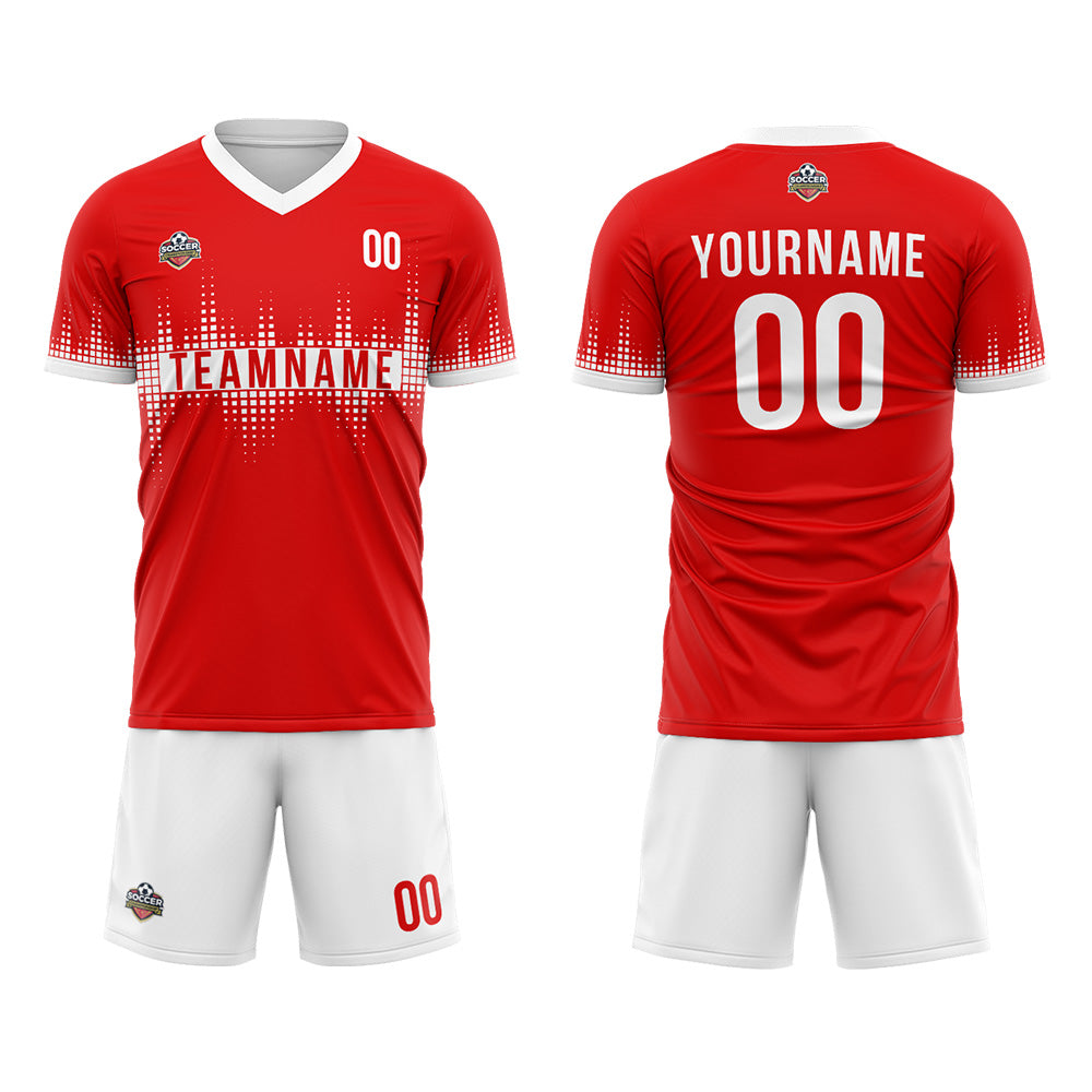 Custom Soccer Jersey Print Personalized Short Sleeve Shirts Uniform for Men Women Boy