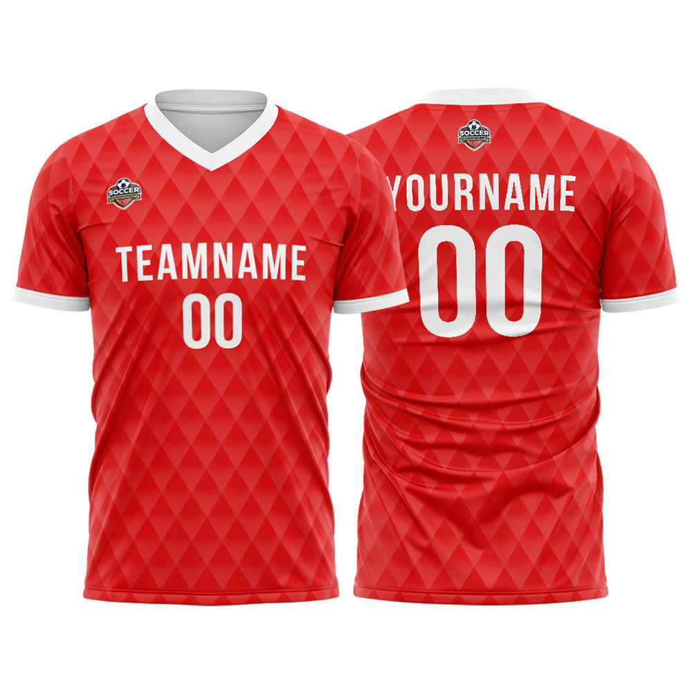 Custom Soccer Jersey Print Personalized Short Sleeve Shirts Uniform for Men Women Boy