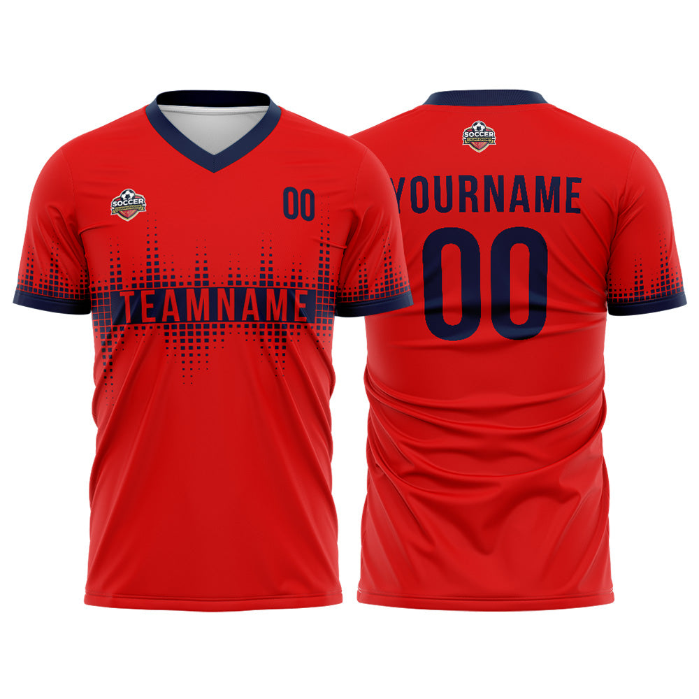 Custom Soccer Jersey Print Personalized Short Sleeve Shirts Uniform for Men Women Boy