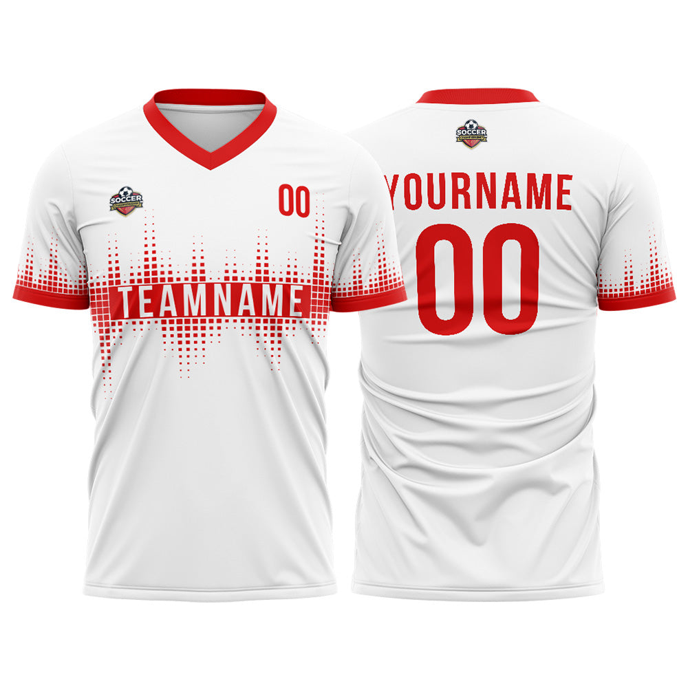 Custom Soccer Jersey Print Personalized Short Sleeve Shirts Uniform for Men Women Boy