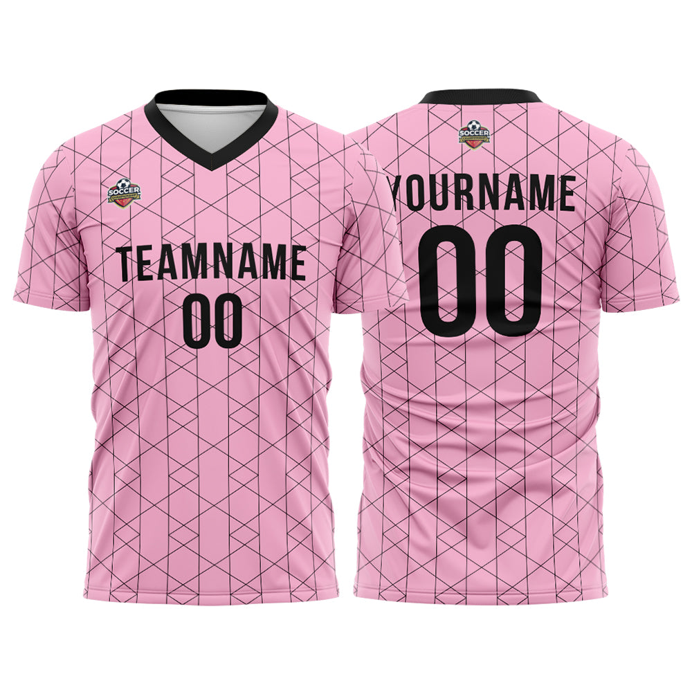 Custom Soccer Jersey Print Personalized Short Sleeve Shirts Uniform for Men Women Boy