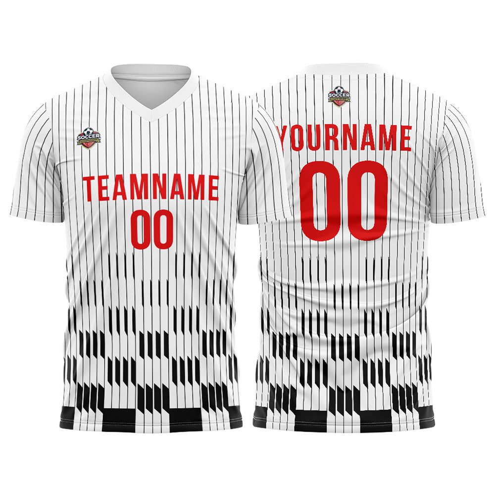 Custom Soccer Jersey Print Personalized Short Sleeve Shirts Uniform for Men Women Boy