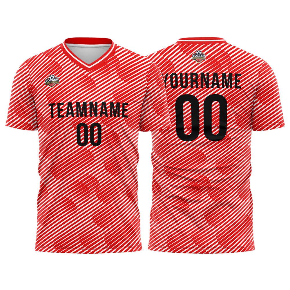 Custom Soccer Jersey Print Personalized Short Sleeve Shirts Uniform for Men Women Boy