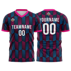 Custom Soccer Jersey Print Personalized Short Sleeve Shirts Uniform for Men Women Boy